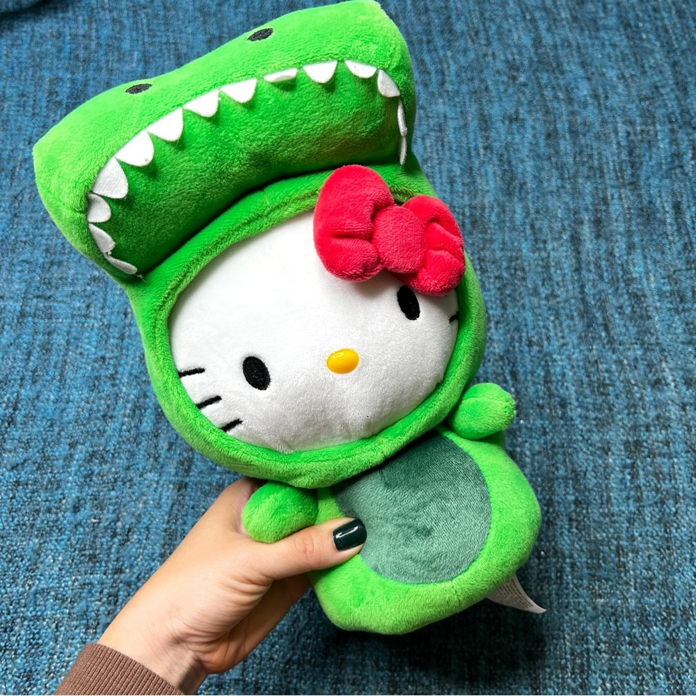 Universal Studios x Hello Kitty Jurassic Park Dinosaur Plush Stuffed Animal 11"